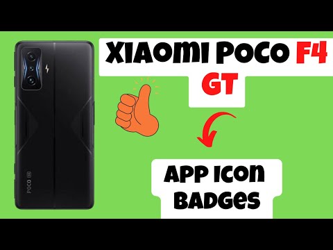 Xiaomi POCO F4 GT App Icon Badges || How To Turn On Notification Number Icon