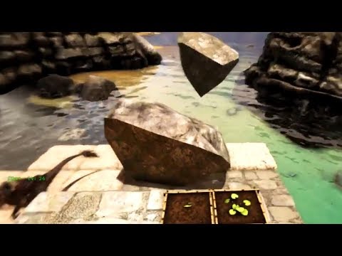 Episode 23: Crazy Stone Gathering Raft Trick with Doedicurus - Ark: Ragnarok Survival Guide