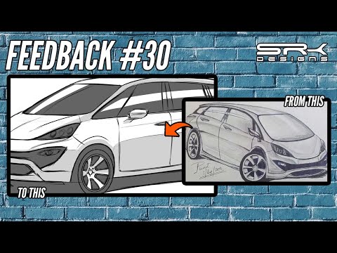 MPV Car Sketch - Feedback 30 | SRK Designs