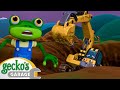 Excavator Rescue And Repair Gecko The Mechanic Vehicle Repair Cartoons Buses Trucks And Cars