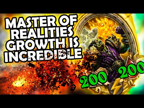 Master Of Realities GROWS SO FAST!! | Hearthstone Battlegrounds