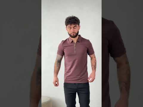 Футболка поло мужская на молнии летняя весенняя с воротником повседневная черная - фото 1 - id-p2302729482