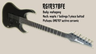 Video thumbnail for Ibanez RGIR37BFE - 7 strings guitar unpacking and play through by Ivan Orlov