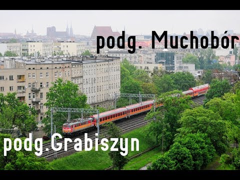 EP09-046, EP07, ET22, SM42. Wrocław Muchobór, podg. Grabiszyn. Ruch pociągów 09.05.2019 r.