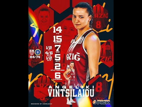Angeliki Vintsilaiou vs Bursa (Turkey) - 14 pts | 15 eff | 7 reb | 5 ast | 2stl