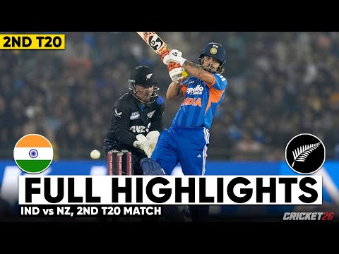 India vs New Zealand 2nd T20 Cricket Match Full Highlights Cricket Live Highlights | IND vs NZ 2026