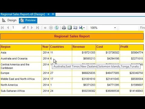 SSRS – How to Implement ToolTip or Hovering over mouse