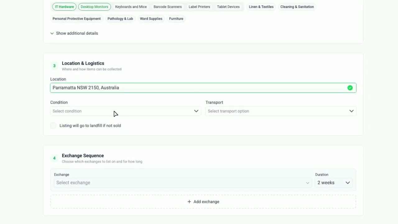 List surplus assets