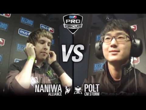 SC2 Naniwa vs Polt Game 1 PvT Starcraft 2 gameplay