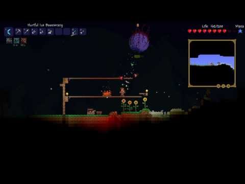 Eye of Cthulhu first night - Terraria speed challenge
