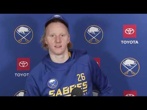 Rasmus Dahlin Postgame Interview vs Winnipeg Jets (12/14/2021)