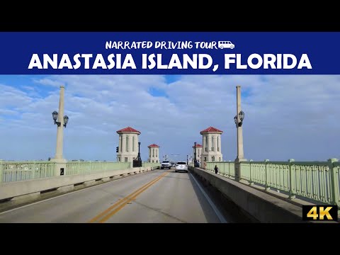 🚗🌴 Scenic 4K Drive Through Anastasia Island, Florida 🌊 | Coastal Paradise Tour! 🏝️☀️