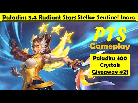Paladins 3.4 Radiant Star PTS - Inara new Skin Stellar Sentinel Inara, Voice Gameplay