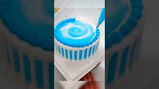 Download lagu Cara dekorasi cake warna biru muda #shorts #cakedecorating mp3