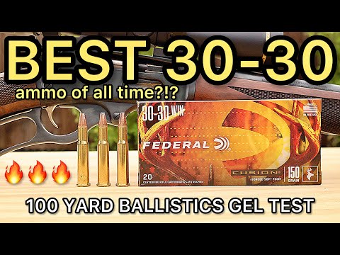30-30 Winchester Federal Fusion 150gr Ballistics Gel Ammo Test