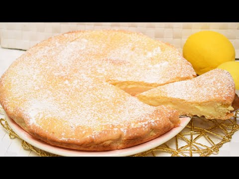 Crostata di crema pasticcera al limone