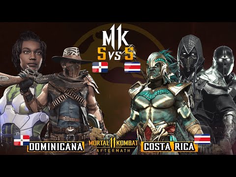 🏆 DOMINICANA VS COSTA RICA 【5 Vs 5】 - 【MK11】 Ft. Chicuelo, Uri, UltimateHanzo