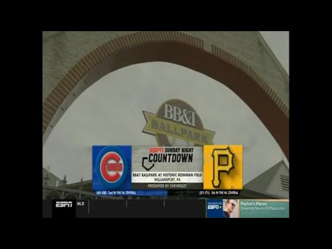 124 (part 1 of 4) - Cubs at Pirates - Sunday, August 18, 2019 - 610pm CDT - ESPN