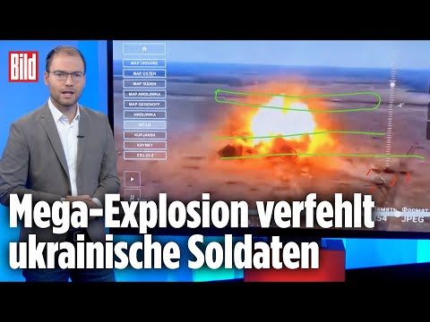 Kamikaze-Panzer sprengt Minenfeld | BILD Lagezentrum Ukraine