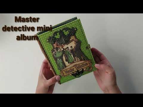 "Master detective" G45 mini album with pop up elements.