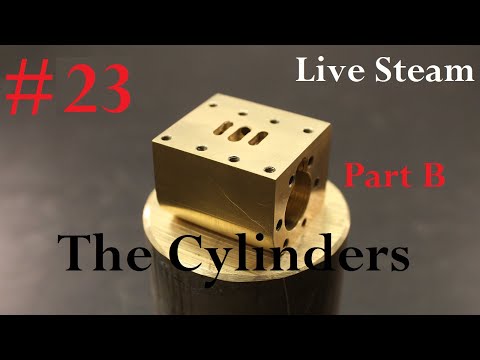 Part 22 - Build a live Steam Locomotive THE CYLINDERS Part 2
