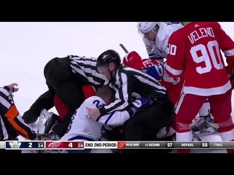 Maple Leafs vs Red Wings Scrum