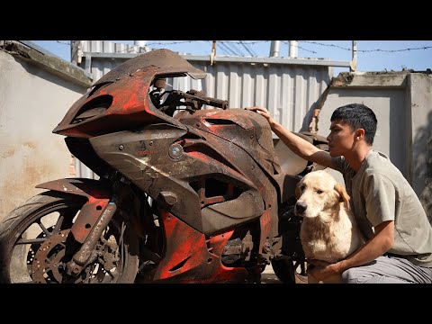 Thumbnail for Restoration Full S1000RR Motorcycle To Rescue A Trapped Golden Retriever Dog by Motorcycle, BMW, video, WiLL, Car, vide