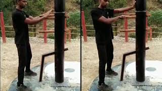 preview picture of video 'Wing Chun Kung Fu | Wooden Dummy Sets: Morning Routine at Shaolin Gurukul | Shaolin Temple India'