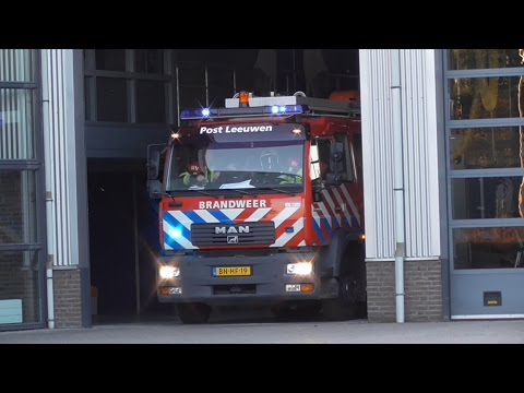 Prio 1 uitruk Brandweer Beneden-Leeuwen TankautoSpuit 08-4131 met spoed naar een OMS