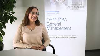 MBA (Master of Business Administration) at the OHM Professional School - This video will answer the question "Is it feasible to work part or