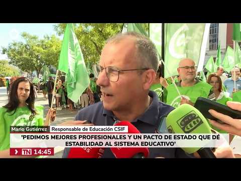 Vídeo sobre la movilización de CSIF Educación
