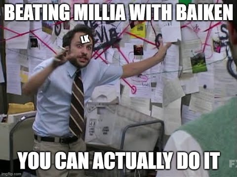 This is pure pain Baiken vs Millia strategy