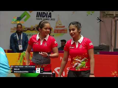Table Tennis Girls Doubles Q/F - Delhi Vs Maharashtra | Khelo India Youth Games 2022