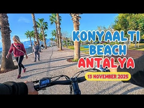Antalya Konyaalti Beach Morning Tour 13 Nov 2025 #antalya #konyaltibeach #djiosmonano #travel #sea