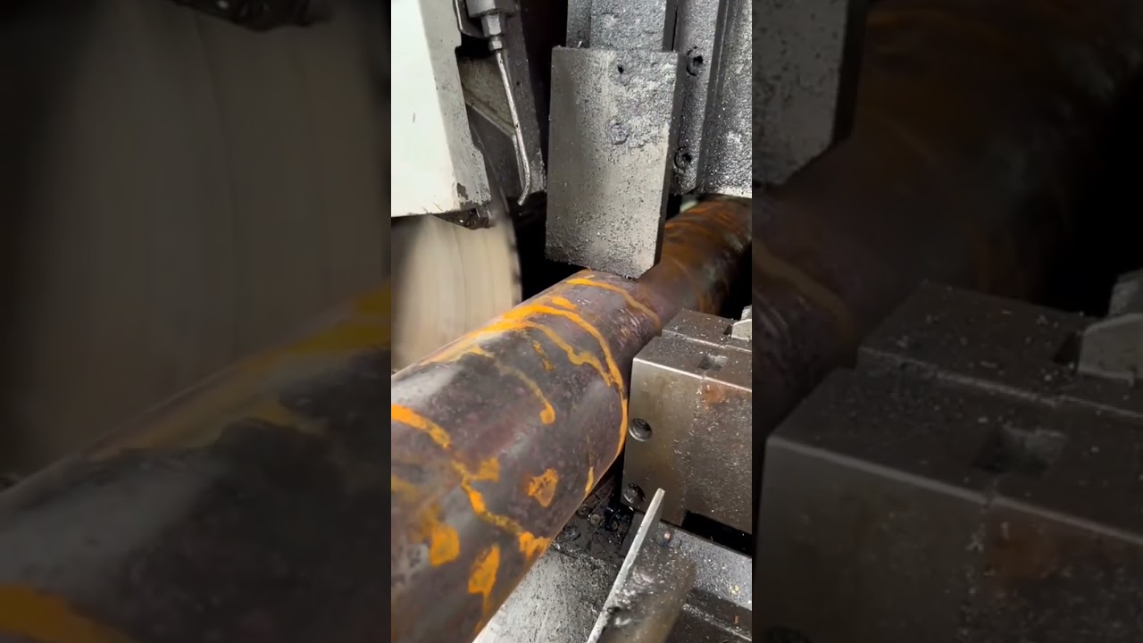 Processo de Corte a disco de Blank #metalurgia #forjamento