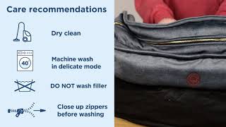 Harley & Cho (Харли энд Чо) Memory Foam Island Yellow круглая подушка для кошек и собак (желтый)