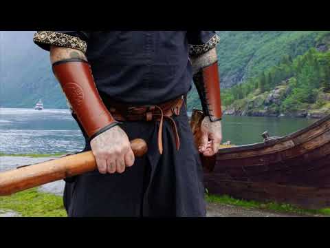 What did the Vikings make sails out off.