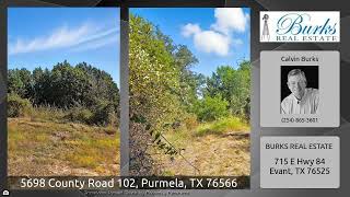 5698 County Road 102, Purmela, TX 76566