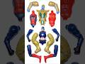 Avengers Superheroes Action Figures Spiderman Vs Captain America Vs Thanos Avengers Shorts