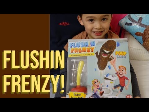 FLUSHIN FRENZY Game Review! Catch Flying Poop!