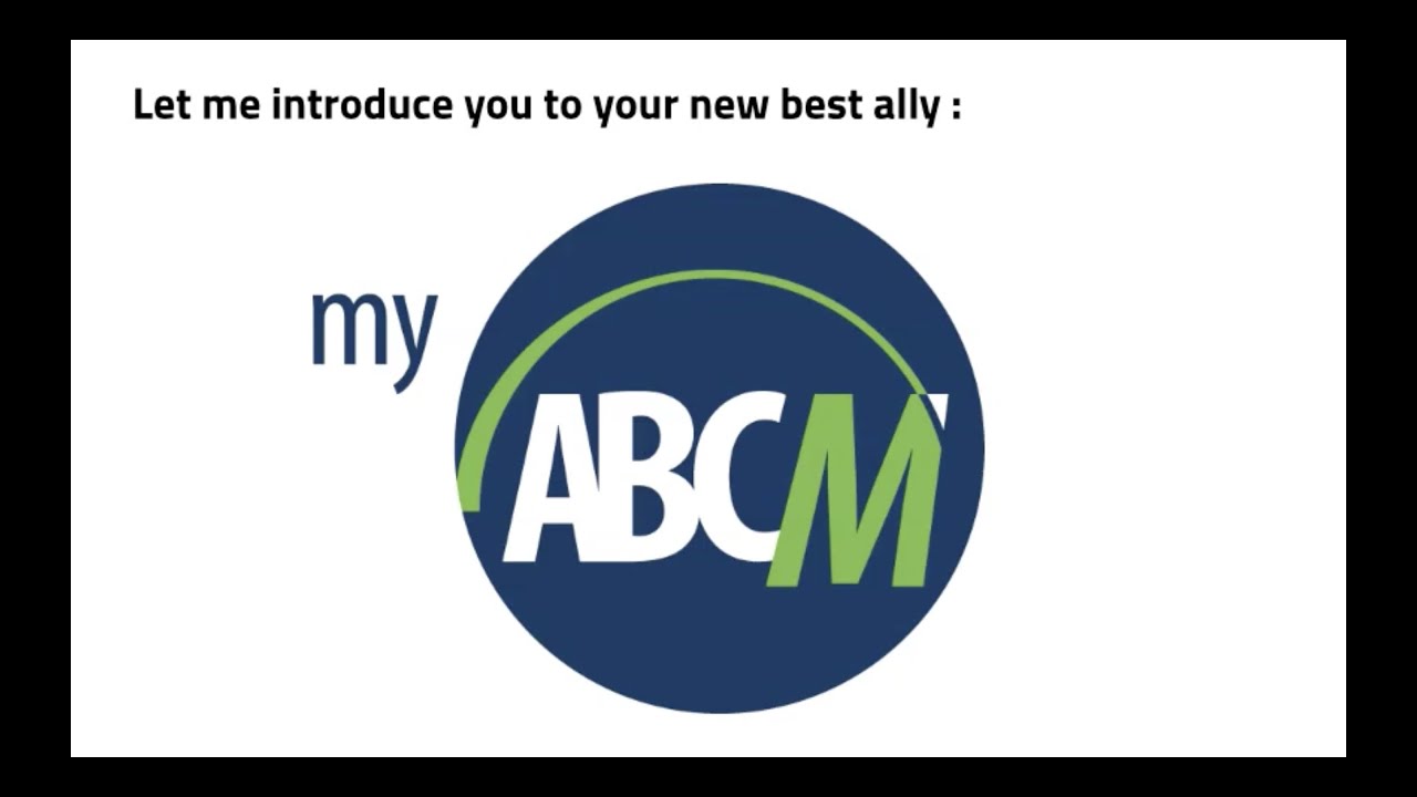 MyABCM Introduction
