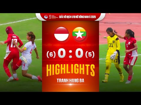 Highlights U19 Indonesia 6-5 Myanmar: Nghẹt thở sút luân lưu