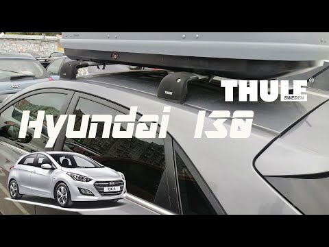 Roof rack bar with fix point Thule Wingbar Edge Hyundai i30