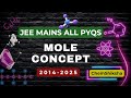 JEE MAINS PYQ MOLE CONCEPT 2014 2025