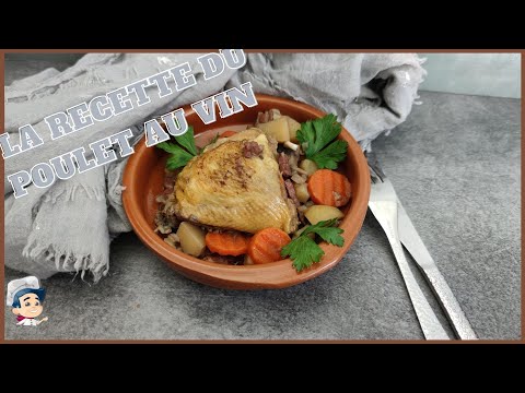 la recette du poulet au vin !!