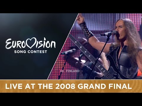 Teräsbetoni - Missä Miehet Ratsastaa (Finland) Live 2008 Eurovision Song Contest