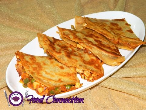 Pizza Paratha | Whole Wheat Cheesy Pizza Paratha - By Food Connection Video