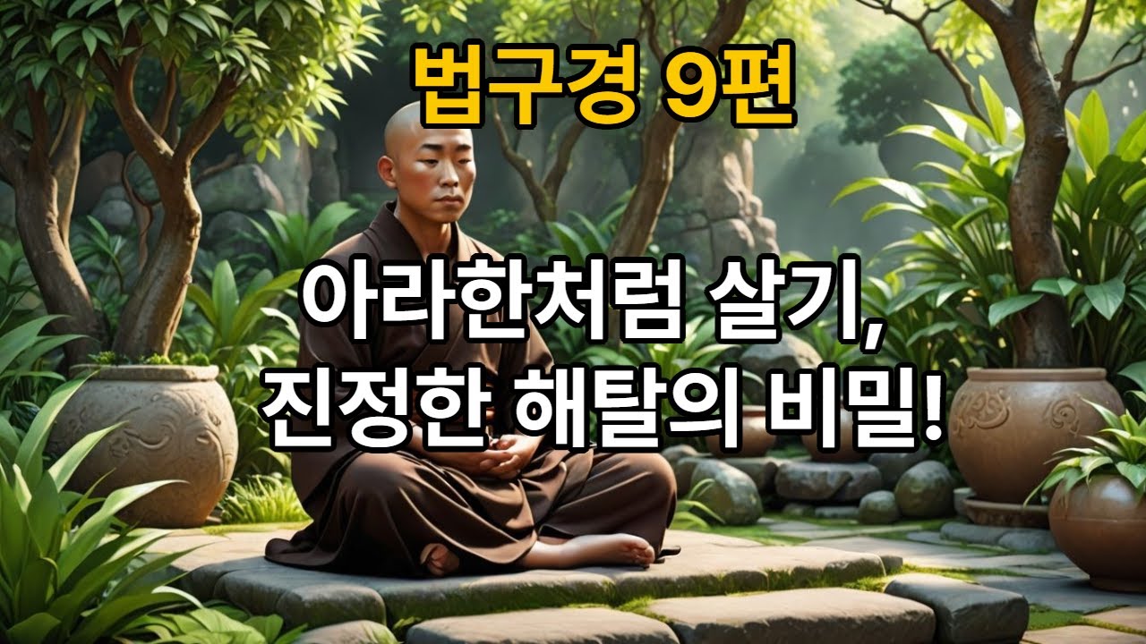 🚶‍♀️법구경 [9편] 아라한품(阿羅漢品): 번뇌의 짐을 내려놓은 아라한의 삶 🚶‍♀️
