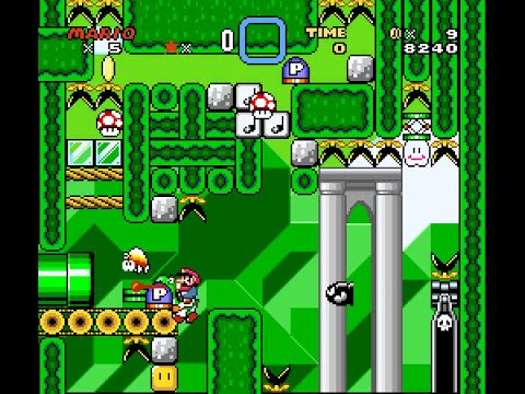 smw Easy One Screen Puzzle (breaks)
