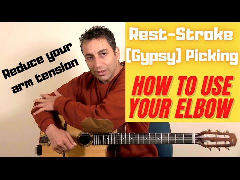 Rest stroke (Gypsy Picking) - Reduce Your Arm Tension